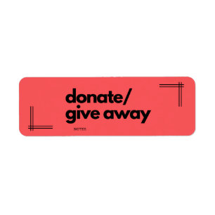 Étiquette Organisation mobile : Faites un don/donnez des Éti