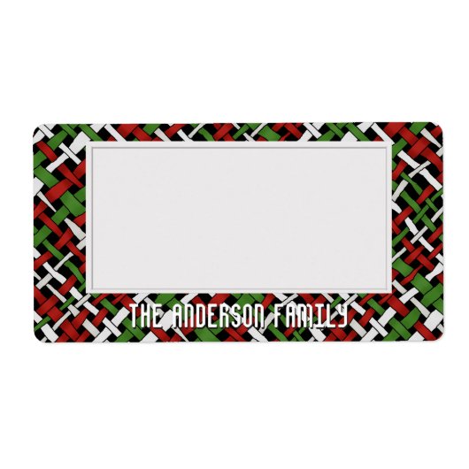 Étiquette Organiser le stockage Sticky Green Red White (Devant)