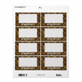 Étiquette Organiser Rustique Tissé Burlap Storage Sticky (Feuille entière)