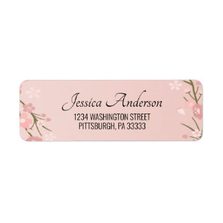 Étiquette Oriental Cherry Blossom Adresse postale