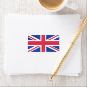 Étiquette Original cross-stitch design Union Jack (En situation)