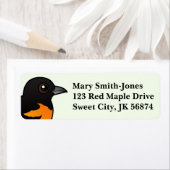 Étiquette Oriole Birdorable Baltimore (En situation)