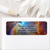 Étiquette Orion Nebula Space Galaxy, ZGOS, Adresse (En situation)