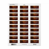 Étiquette Ornement de Noël 5 (Feuille entière)