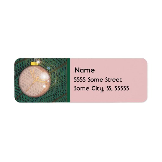 Étiquette Ornement de Noël de libellule (Devant)