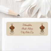 Étiquette Ornement de vacances (En situation)