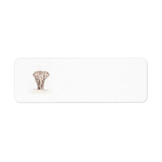 Étiquette ornement éléphant