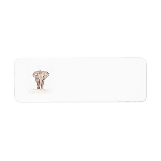 Étiquette ornement éléphant (Devant)