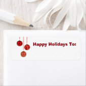 Étiquette Ornements de Noël (En situation)