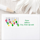 Étiquette Ornements de Noël (En situation)