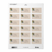 Étiquette Ornements de Noël des années 1940 (Feuille entière)