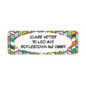 Étiquette Os à perches modernes du milieu du siècle (Devant)