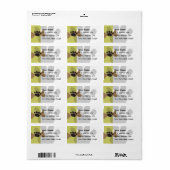 Étiquette Os de chien et Empreinte de patte (Feuille entière)