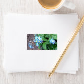 Étiquette Oublie-moi-pas les fleurs (En situation)