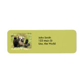 Étiquette Ours adorables (Devant)