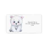 Étiquette Ours blanc (Devant)