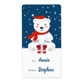 Étiquette Ours de neige (Devant)