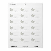 Étiquette Ours en ballon (Feuille entière)