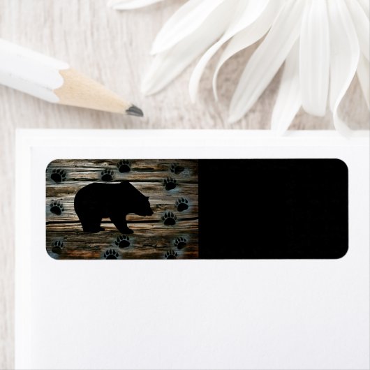 Étiquette Ours noir (En situation)