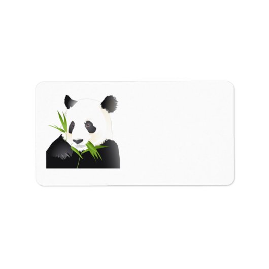 Étiquette Ours Panda (Devant)