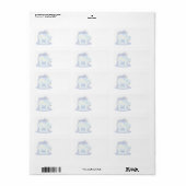 Étiquette Ours polaire 2 (Feuille entière)