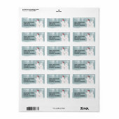 Étiquette Ours polaires de Noël (Feuille entière)