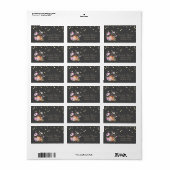 Étiquette Outils de boulangerie Fleurs Gold Foil Confetti Ét (Feuille entière)