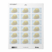 Étiquette Outils de commerce - casquette dur (Feuille entière)