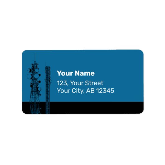 Étiquette Outils de communication (Devant)