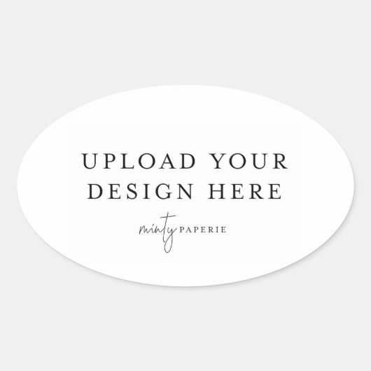 Étiquette ovale - 11,4 cm x 6,9 cm  (Devant)