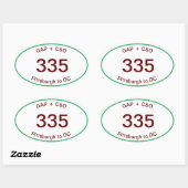 Étiquette ovale GAP + Canal C&O (Feuille)