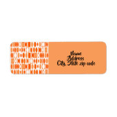 Étiquette Ovales Art déco (Devant)