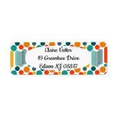 Étiquette Ovales et cercles (Devant)