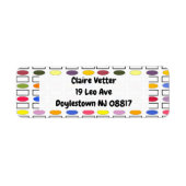 Étiquette Ovales et Rectangles - Petit Jardin Fleur (Devant)