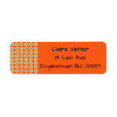 Étiquette Ovals et Starbursts (Devant)