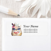 Étiquette OWL, bohème, boho floral (En situation)