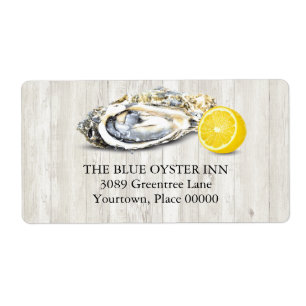 Étiquette Oyster Roast Seafood Adresse nautique