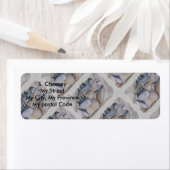 Étiquette OYSTER SHELL with PEARL Adresse de retour (En situation)