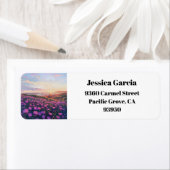 Étiquette Pacific Grove California Monterey Adresse de retou (En situation)