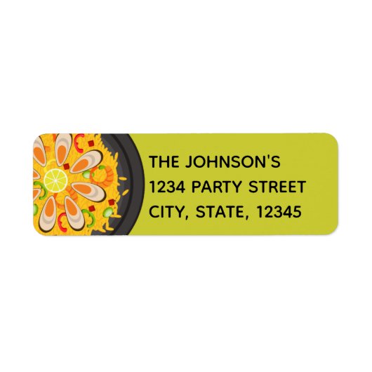 Étiquette Paella (Devant)