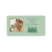 Étiquette Pagode verte Sage Arbres de Noël 1-Photo (Devant)