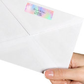 Étiquette Paillettes holographiques gouttes licorne adresse 