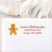 Étiquette Pain d'épices Hommes Écharpe d'hiver (En situation)