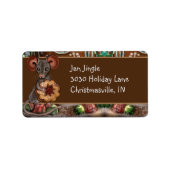 Étiquette Pain d'épices Noël (Devant)