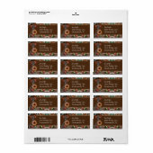 Étiquette Pain d'épices Noël (Feuille entière)