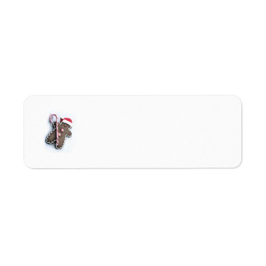 Étiquette Pain d'épices - Nom de l'adresse de retour de l'ho (Devant)