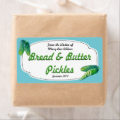 Étiquette Pain et sachets de beurre Canning (En situation)