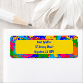 Étiquette Paint Splatter (En situation)