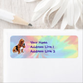 Étiquette Paix, Amour, Basset Hounds (En situation)