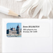 Étiquette Palais du Parlement hongrois à Budapest (En situation)